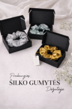 Šilkinės plaukų gumutė-gumytė-gumelė (Silk)