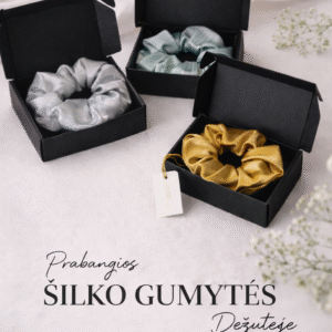 Šilkinės plaukų gumutė-gumytė-gumelė (Silk)
