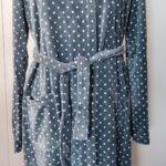 Plonas chalatas DOTS grey