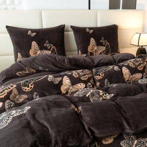 Dvigulis pliušinis patalynės komplektas 4dalių(SHY-3188)