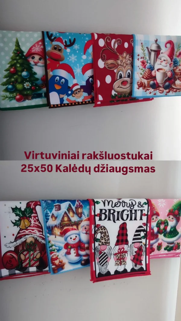 Kalėdinių rankšluostukų rinkinys 3vnt. 25x50
