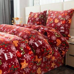 Viengulis 140x200 pliušinis patalynės komplektas SHY-3211