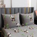 Viengulis pliušinis patalynės komplektas(SHY-3244)BambooPanda