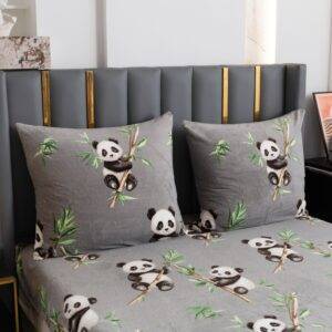 Viengulis pliušinis patalynės komplektas(SHY-3244)BambooPanda