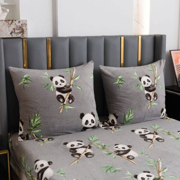 Viengulis pliušinis patalynės komplektas(SHY-3244)BambooPanda