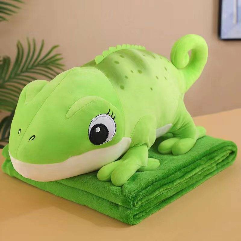 PJ-A119 Green (2)-min Pledas - pagalvėlė "Chameleonas"