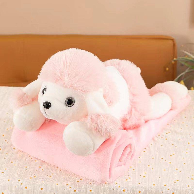 PJ-A307 Pink-min Pledas - pagalvėlė " Pudelis"