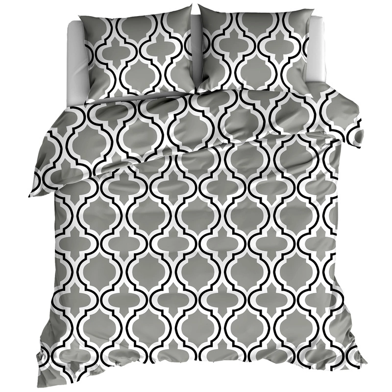 pol_pm_Posciel-bawelniana-Koniczyna-marokanska-szara-160x200-9551_1 Flanelinė dvigulė patalynė Maroko Grey 220x200