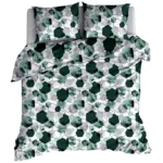 Flanelinė dvigulė patalynė Hexagon Green 220x200