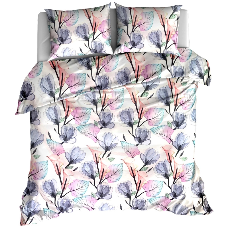 pol_pm_Posciel-flanelowa-Pastelowe-kwiaty-220x200-12623_1 Flanelinė dvigulė patalynė Pastel Magnolia 220x200