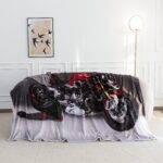 Motociklo Pledas 160×200 – Stilingas Šiltas Užklotas Moto Fanams