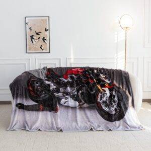 Motociklo Pledas 160×200 – Stilingas Šiltas Užklotas Moto Fanams