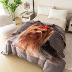 Minkštas Pledas su Jorkšyro Terjeru – Šiltas ir Purus Užklotas KSM 92