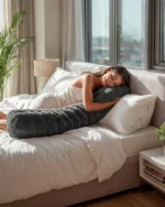 Ilga kūno pagalvė - Deluxe Antracite