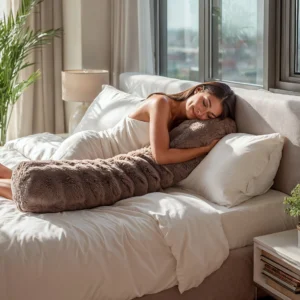 Ilga kūno pagalvė - Deluxe Rose Taupe