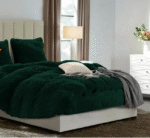 Kūtuotas pliušinis patalynės komplektas 3 dalių 220x200 SHV-2367 ž