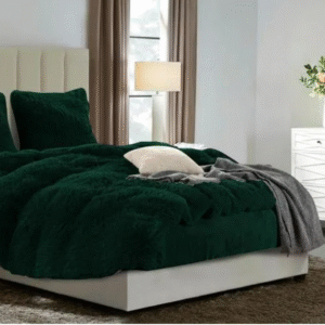 Kūtuotas pliušinis patalynės komplektas 3 dalių 220x200 SHV-2367 ž