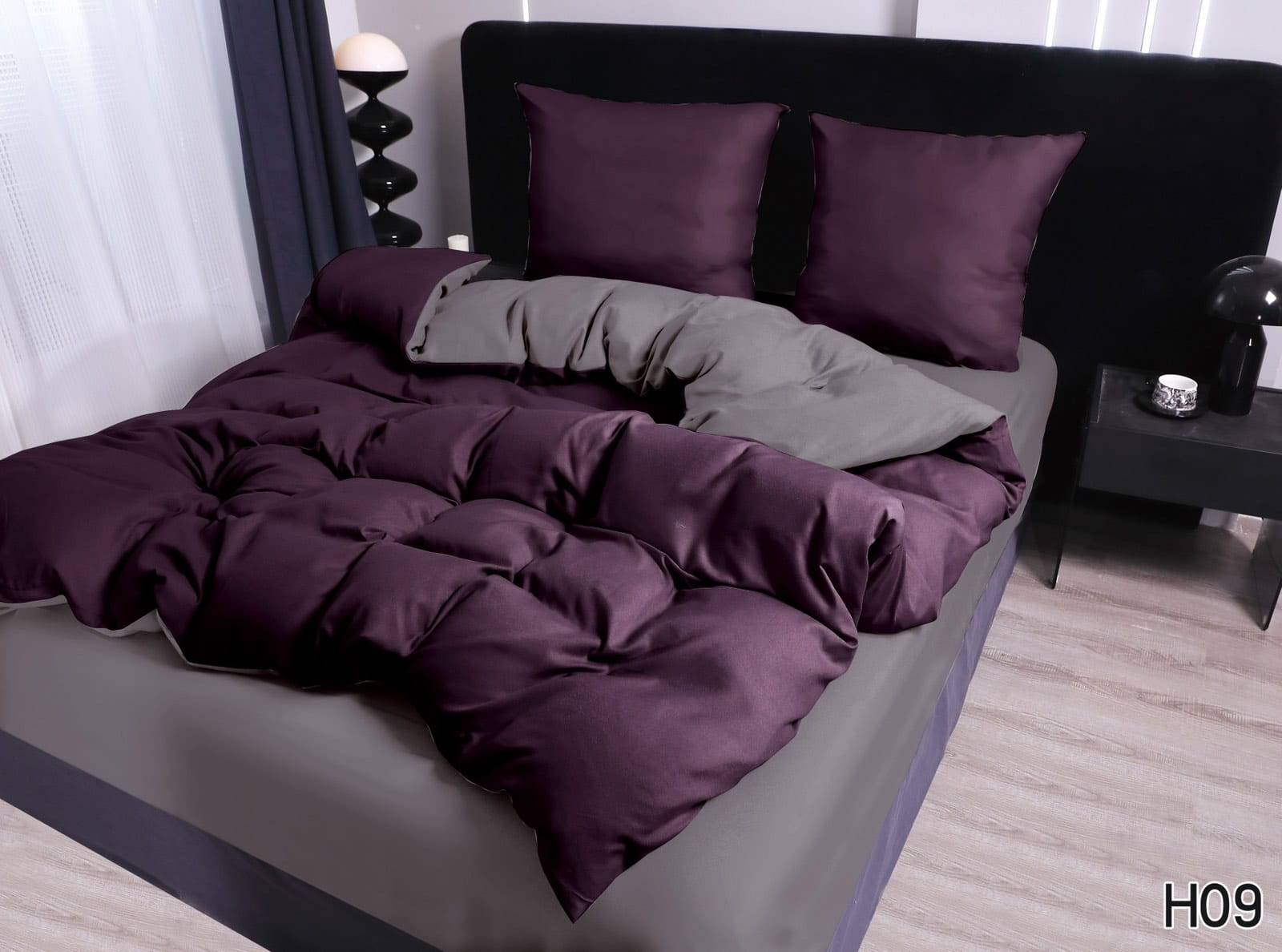 1000078660 (1) Dvigulis patalynės komplektas + paklodė su guma H09