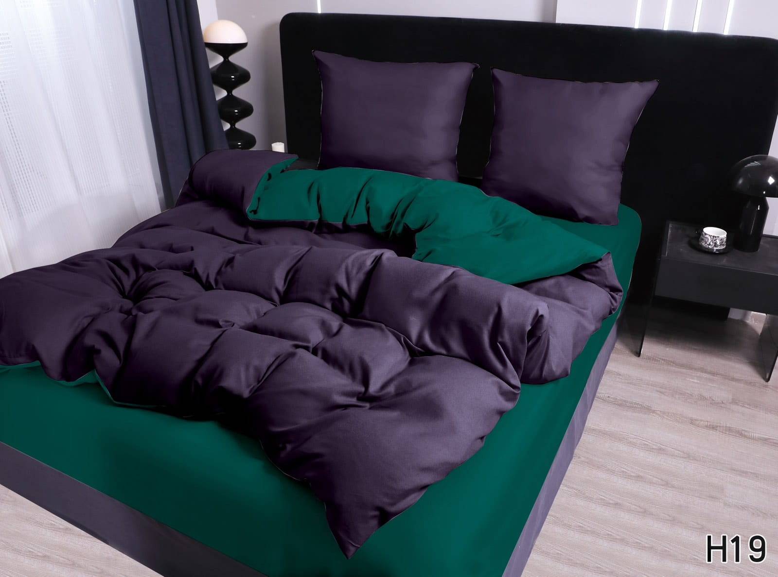 1000078663 (1) Dvigulis patalynės komplektas + paklodė su guma H19