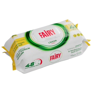 Fairy Lemon antibakterinės paviršių valymo servetėlės