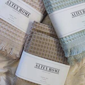 Vaflinis vonios rankšluostis 2vnt. Rinkinys