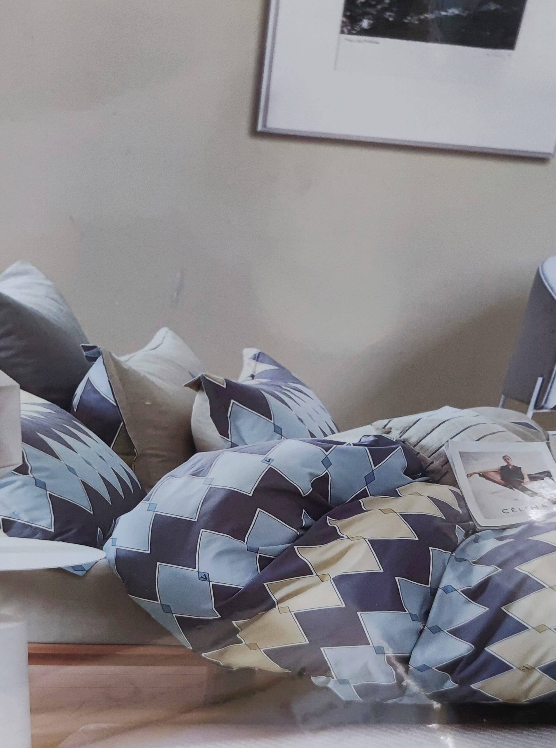 1000023087 (1) Medvilninis patalynės komplektas 160x200cm, 3 dalių B-1414