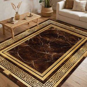 Modernus kilimas 80x150 cm Marmuro rašto VERSA Ilgas 80x300 cm Marmuro rašto VERSA kilimas