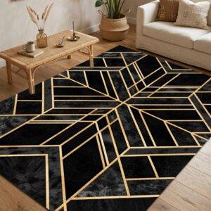 Modernus kilimas 80x150 cm Geometrinės linijos