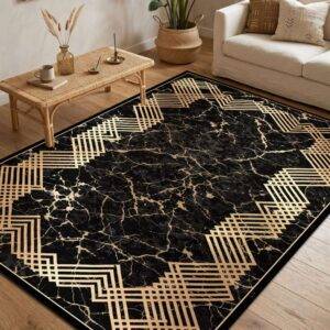 Modernus kilimas 80x150 cm Marmuro rašto su linijomis Ilgas 80x300 cm Marmuras su linijomis kilimas