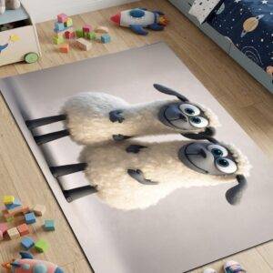 Vaikiškas neslystantis kilimas 80x150 cm Aviukai