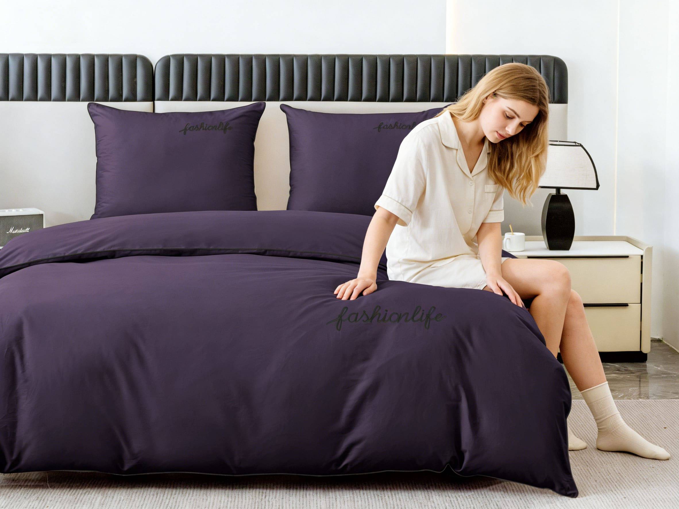 QML-3444-31 Medvilninis patalynės komplektas 140x200cm „QML-3444“