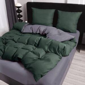 Dvigulis patalynės komplektas + paklodė su guma ( H17)