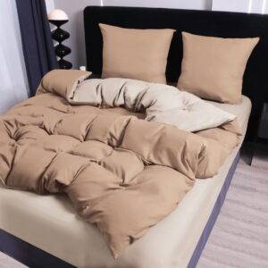 Dvigulis patalynės komplektas + paklodė su guma ( H13)