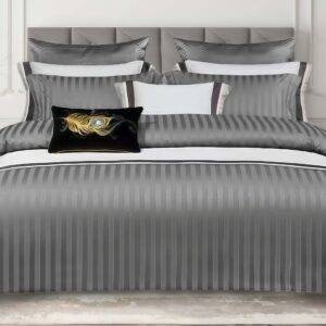 Dvigulis patalynės komplektas+pak.guma Filrow Stripes 87