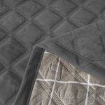 Veliūrinė lovatiesė 170×210 NNG-3404 Premium Pilka