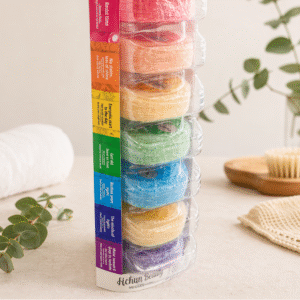 Muilo–kempinių rinkinys, 7 vnt. x 50 g Muilo–kempinių rinkinys Hurrem Sultan