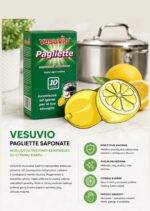 Muiluotos šveitimo kempinėlės Pagliette su citrinų kvapu
