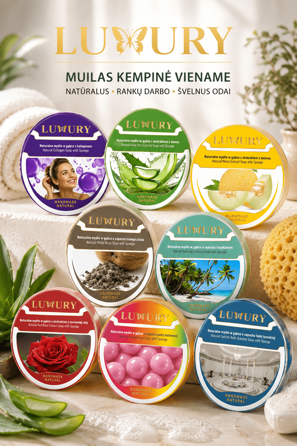 kempine muilas Luxury Muilas - kempinė LUXURY - Image 1
