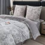 Viengulis 160x200 spausto rašto pliušinis patalynės komplektas 4 dalių SHL 3508 - Image 18